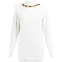Faina Pullover ouro / branco