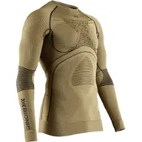 X-Bionic - Primeiras camadas - Radiactor 4.0 Round Neck LS M Gold/Black para Homem - Tamanho XL