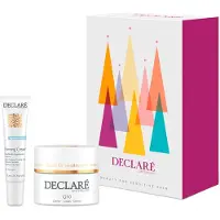 Declare Caixa de presente Age Control para rejuvenescer a pele Creme facial reafirmante Q10 50 ml + creme suavizante para os olhos 15 ml