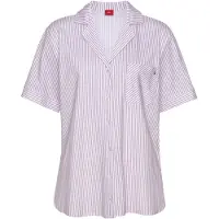 s.Oliver Camisa de pijama roxo claro / branco