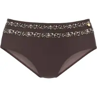 LASCANA Cueca biquíni bege / castanho / chocolate