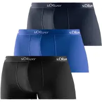 s.Oliver Boxers azul / navy / preto / branco
