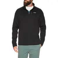 Patagonia - Marcas - M's Better Sweater 1/4 Zip Black para Homem - Tamanho XL - Preto