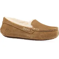 Ugg para mulher. 1106878 Tênis de Couro Ansley marrom (39), Plano, Camurça, Nenhum, Homewear