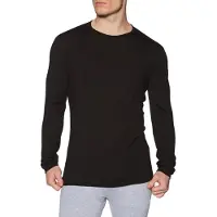 Icebreaker - Primeiras camadas - M Merino 260 Oasis LS Crewe Black para Homem - Tamanho S - Preto
