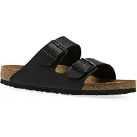 Birkenstock unisex. 51791 Sandálias Arizona Birko-Flor (Ajuste Regular) preto (39), Plano, Nenhum, Casual