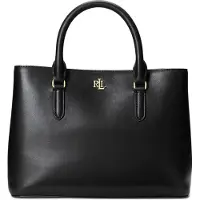 Ralph Lauren para mulher. 431876725004 Saco de couro Marcy preto (OSFA), Casual, Clássico, Pele
