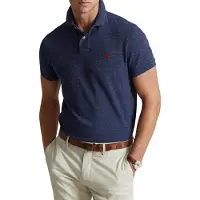 Ralph Lauren para homem. 710666998005 O icónico pólo azul de piqué (L), Casual, Algodão, Manga curta