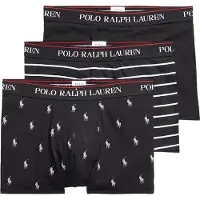 Ralph Lauren para homem. 714830299009 3 packs de biquíni Tronco Clássico fundo preto (S), Homewear, Algodão