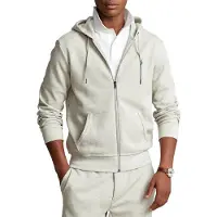 Ralph Lauren Casaco em moletão cinzento claro / acinzentado