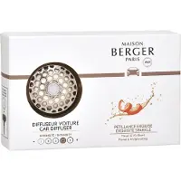 Maison Berger Conjunto de presente difusor de carro cromado + refil Exquisite Sparkle
