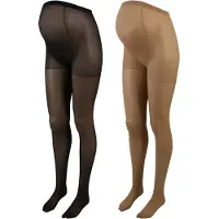 Mamalicious Collants bege escuro / preto