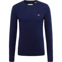 Levi's para homem. A4320-0001 Moletom Original Housemark marinho (L), Casual, Lã, Manga comprida