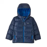 Patagonia - Polares/casacos acolchoados criança - Baby Hi-Loft Down Sweater Hoody New Navy para criança - Tamanho criança 5 anos
