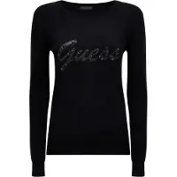 GUESS camisolas LILIANE RN LS mulheres - Preto - EU XS