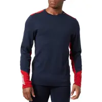 Helly Hansen para homem. 49364 Camisola térmica Lifa Merino Midweight azul-marinho (L), Lã, Ao ar livre, Manga comprida