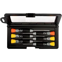 Bahco Conjunto De 6 Chaves De Fenda De Precisão Para Parafusos De Fenda E Phillips 1.5-3-mm-ph0ph1