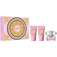 Versace Conjunto Bright Crystal eau de toilette 50 ml, loção corporal Bright Crystal 50 ml e gel de duche 50 ml Bright Crystal GRÁTIS - para mulher