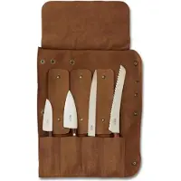 Robert Herder Knife bolsa 2 956400000 mala para faca enrolável 4-peças, couro