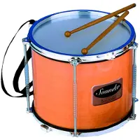 Reig Musicales Timbale Metálico Com Som Em Bolsa E Aba