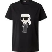Karl Lagerfeld Camisa 'Ikonik 2.0' preto / branco
