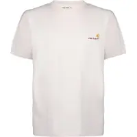 Carhartt WIP Camisa 'American Script' areia / branco natural