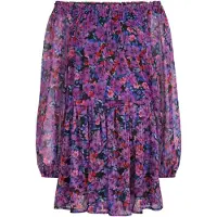 Vila Vestido jade / roxo / rosa / preto