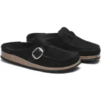 Birkenstock Sapato aberto 'Buckley' preto / prata