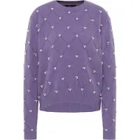 Faina Pullover 'Tylin' roxo escuro / branco pérola