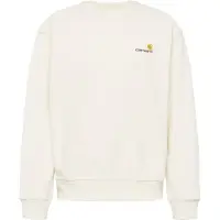 Carhartt WIP Sweatshirt 'American Script' bege / chocolate / amarelo