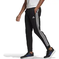 Adidas Calças Afuniladas em Fleece 3-Stripes Essentials