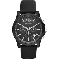 Armani Exchange Relógios analógicos cinzento / preto / prata