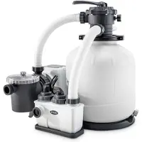 Intex Filtro De Areia Para Estação De Tratamento Qx2600 Com Cloração Salina Krystal Clear 11g/h 56800 L