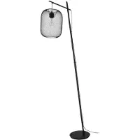 Eglo Candeeiro de pé Wrington, altura 194 cm, preto, aço
