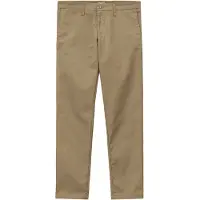Carhartt WIP - Calças - Sid Pant Stretch Twill Leather Rinsed para Homem - Tamanho 40 FR