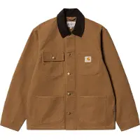 Carhartt WIP - Casacos - Michigan Coat Canvas Hamilton Brown Tobacco Rinsed para Homem - Tamanho L - Castanho