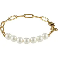Tommy Hilfiger Bracciale Di Perle Placcato Oro Orb Pearl — Bracciale