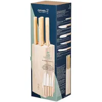Opinel Parallèle 2402, conjunto de facas de 5 peças incl. bloco