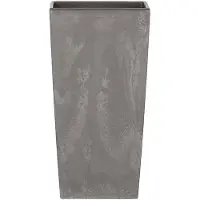Prosperplast Vaso De Flores 7.2l Urbi Square Beton Effect Collection 17x17x32.5 Cm