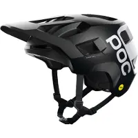 POC - Capacetes BTT - Kortal Race MIPS Uranium Black Matt/Hydrogen White para Unissexo - Tamanho 55-58 cm - Preto
