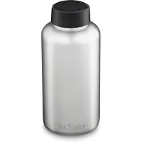 Klean Kanteen Wide 1009501 Loop Cap Brushed Stainless garrafa, 1900 mL