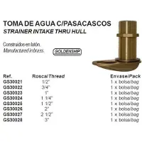 Goldenship Passa-casco Com Filtro De Drenagem 1´´