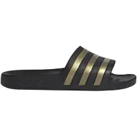 Adidas Sapato de praia/banho 'Adilette Aqua' limão / preto