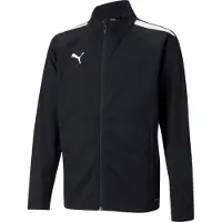 Puma Casaco deportivo 'TeamLiga' preto / branco