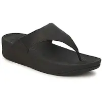 FitFlop Chinelos LULU LEATHER mulheres - Preto - 41