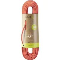 Edelrid - Cordas escalada - Heron Eco Dry 9,8Mm Fire para Unissexo - Tamanho 50 m - Laranja