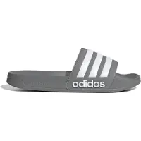 Adidas Sapato aberto 'Adilette' cinzento / branco