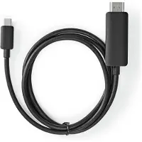 Nedis Ccgb64655bk20 Cabo Adaptador Usb-c Para Hdmi Usb 3.2 Gen 1 4k@ Niquelado 2 M 60hz