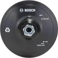 Bosch Powertools Prato De Borracha Para Lixadeira De Velcro 125 Mm