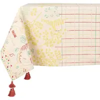 Jardin d'Ulysse Toalha de mesa CODETTE - Branco - 145x145 cm